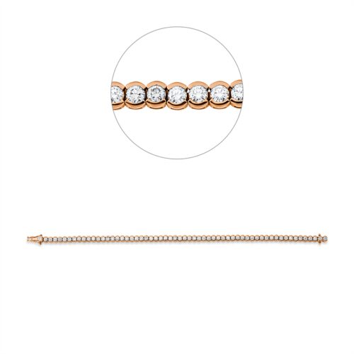 Armband 18 kt RG+WG